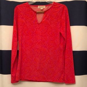 Michael Kors Long Sleeved Colorful Blouse, size M